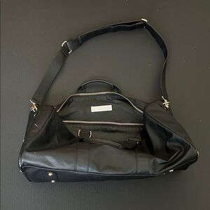 Stoney Clover Lane Black LeatherTravel Bag